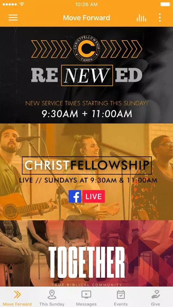 Ảnh chụp màn hình của Christ Fellowship Tampa Church