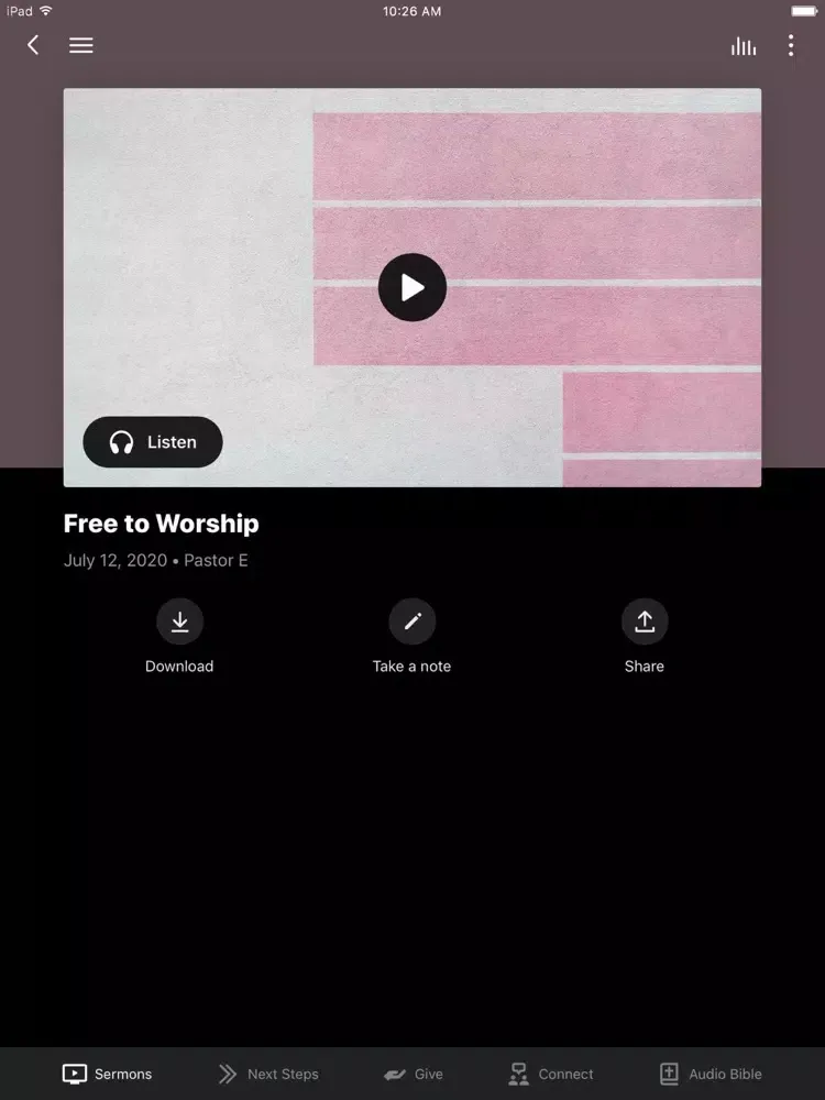 Ảnh chụp màn hình của Empowerment Christian Church iPad 