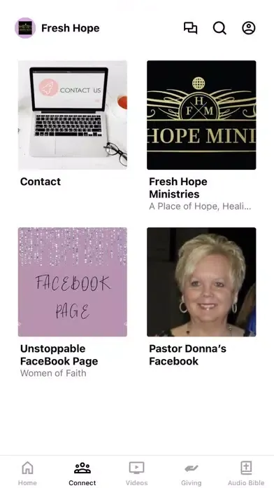 Tangkapan layar Fresh Hope Ministries