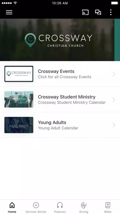 Tangkapan layar Crossway Christian Church