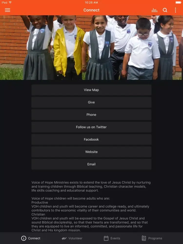 Zrzuty ekranu Voice of Hope Ministries iPad 