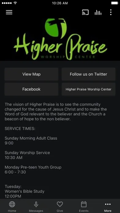 Higher Praise Worship Center应用截图