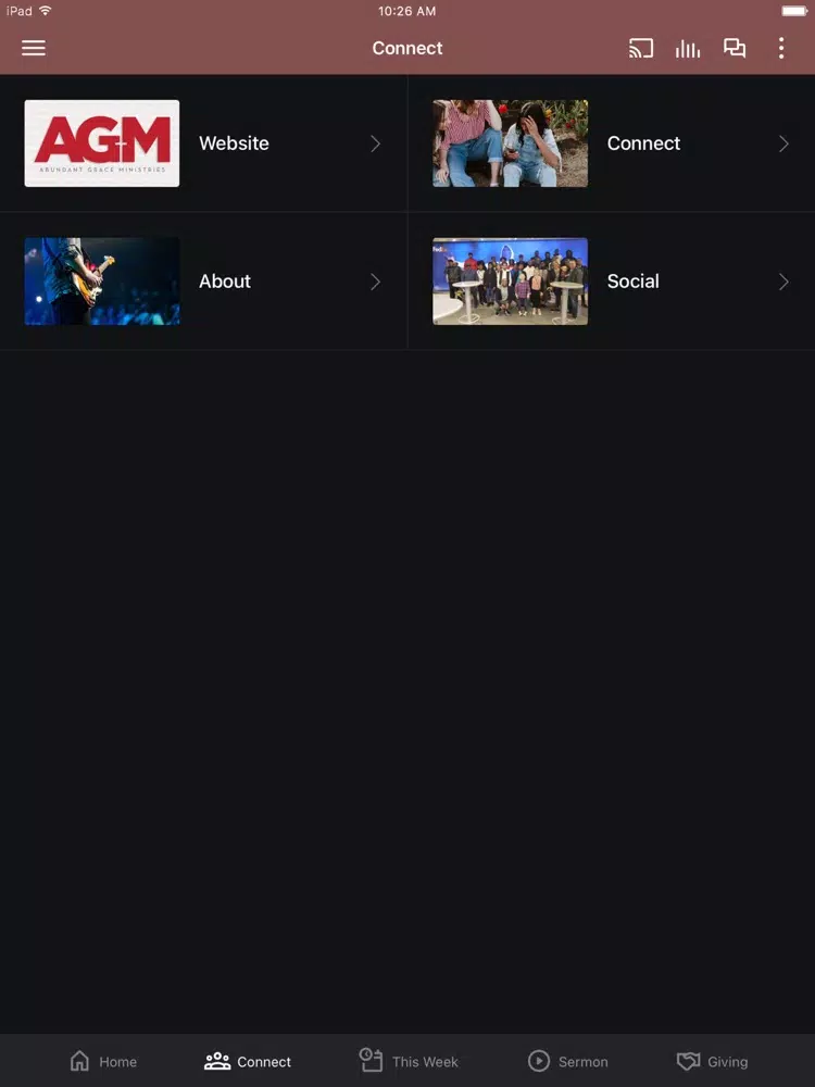 Скриншоты Abundant Grace Ministries iPad 