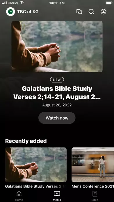 Capturas de tela do Tabernacle Baptist of KG