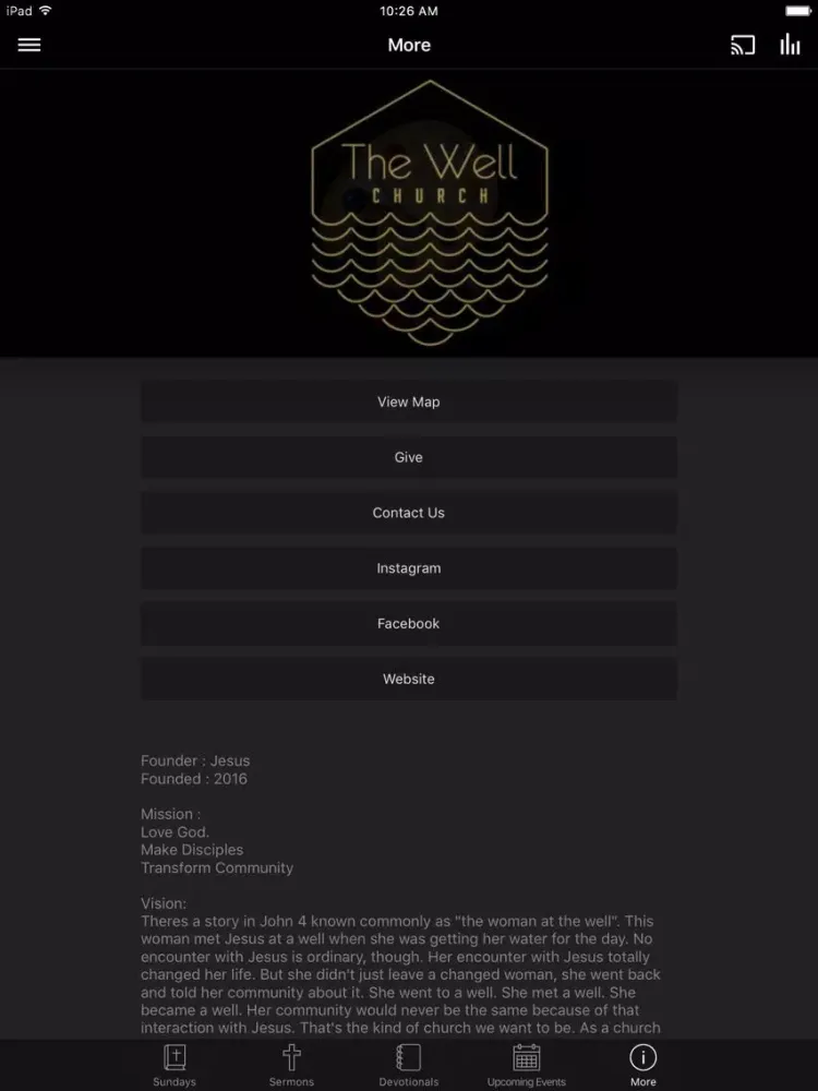 The Well Church Lakewood iPad  স্ক্রিনশট