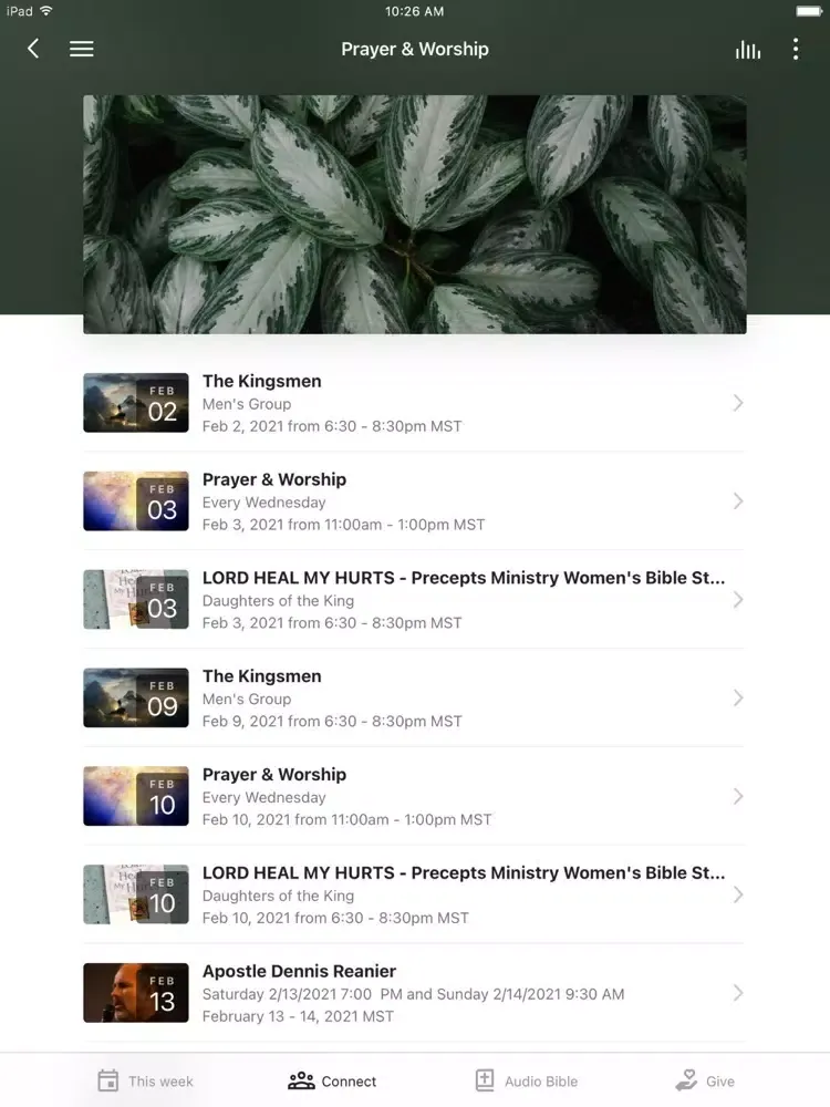 ภาพหน้าจอของ The Gathering Place WYO iPad 