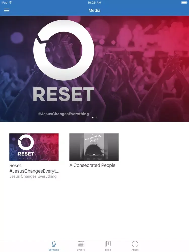 ภาพหน้าจอของ Abounding Grace Ministries iPad 