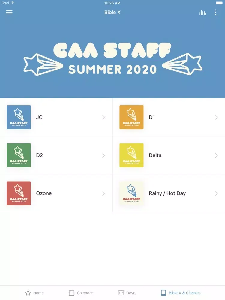 Camp All-American Staff iPad  سکرین شاٹس