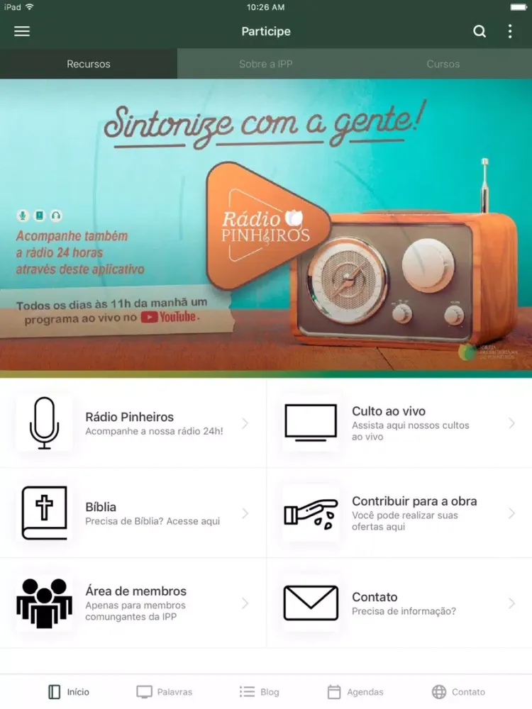 ภาพหน้าจอของ Presbiteriana de Pinheiros iPad 