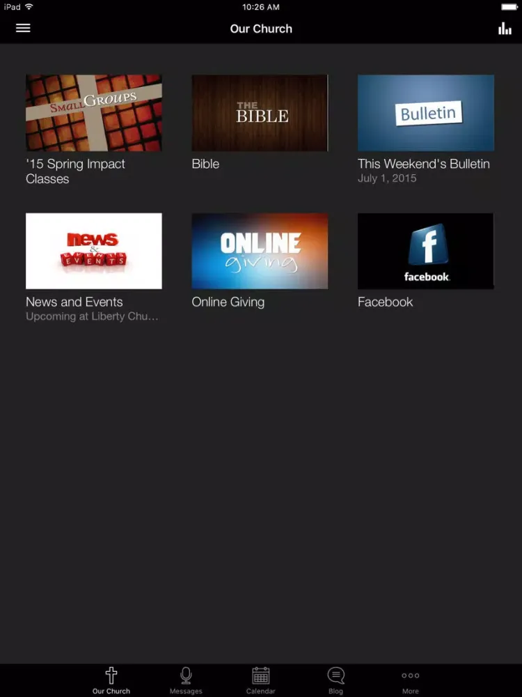 Screenshot di Liberty Church Birmingham iPad 