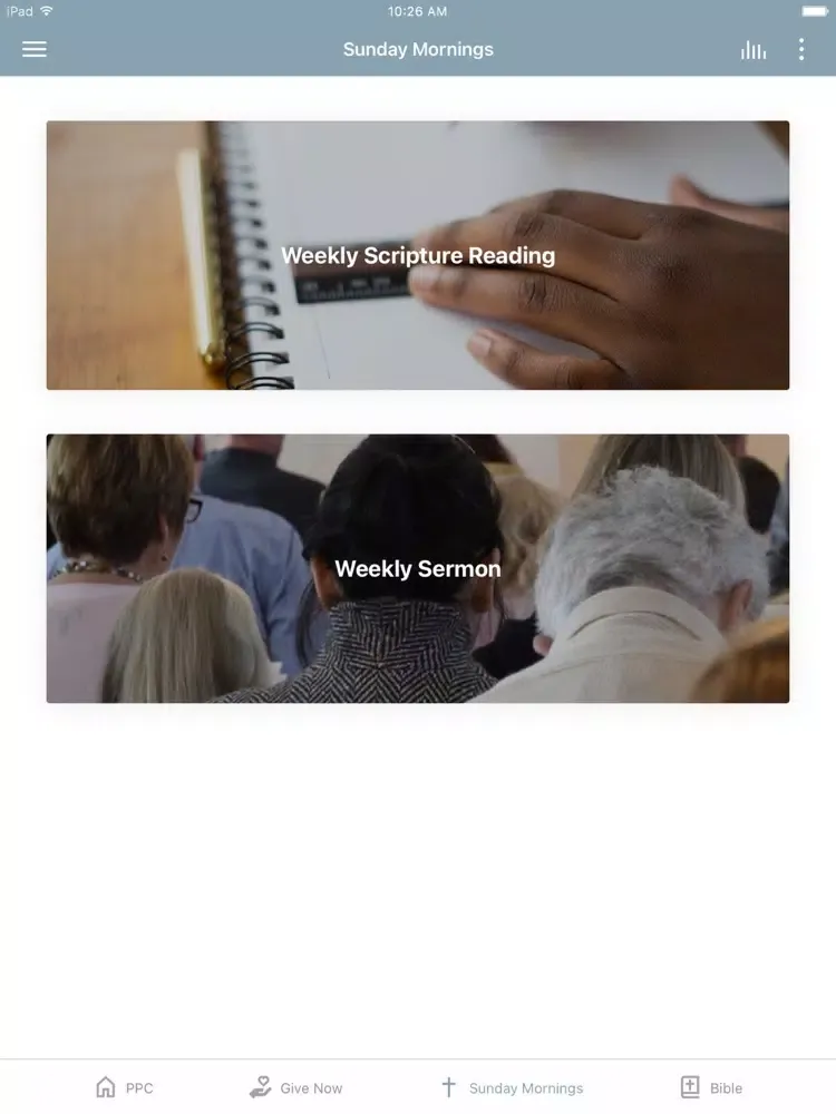 Pluckemin Presbyterian Church iPad  Screenshots