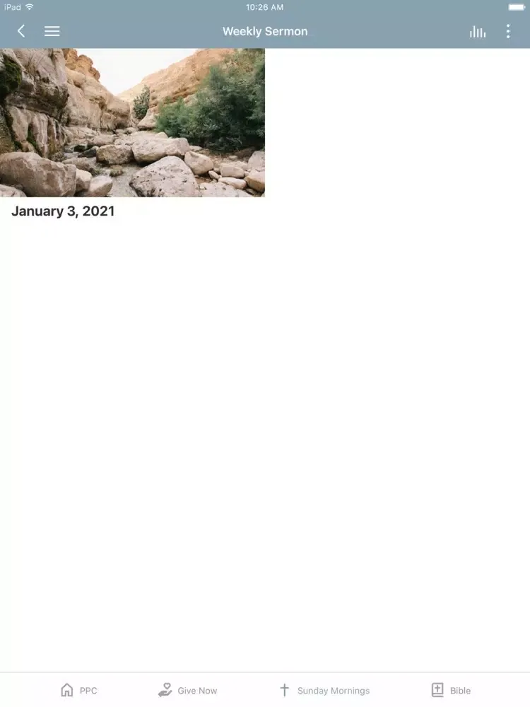 Pluckemin Presbyterian Church iPad  Screenshots