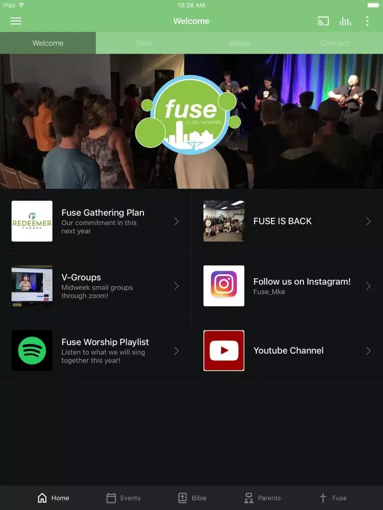 Скриншоты Fuse Student Ministries iPad 