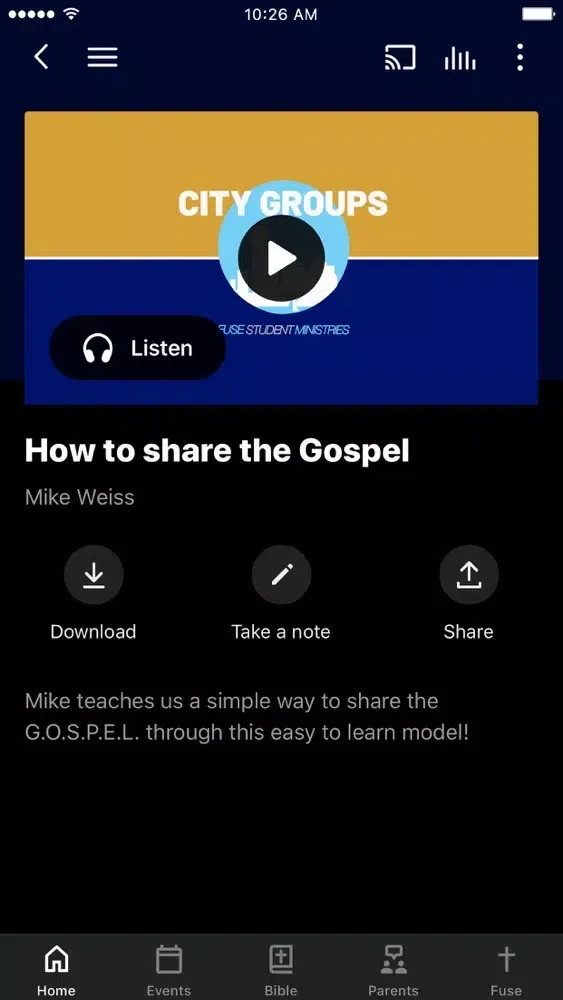 Скриншоты Fuse Student Ministries