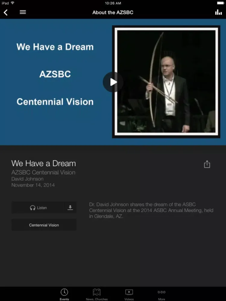 Screenshot di Arizona Southern Baptists iPad 