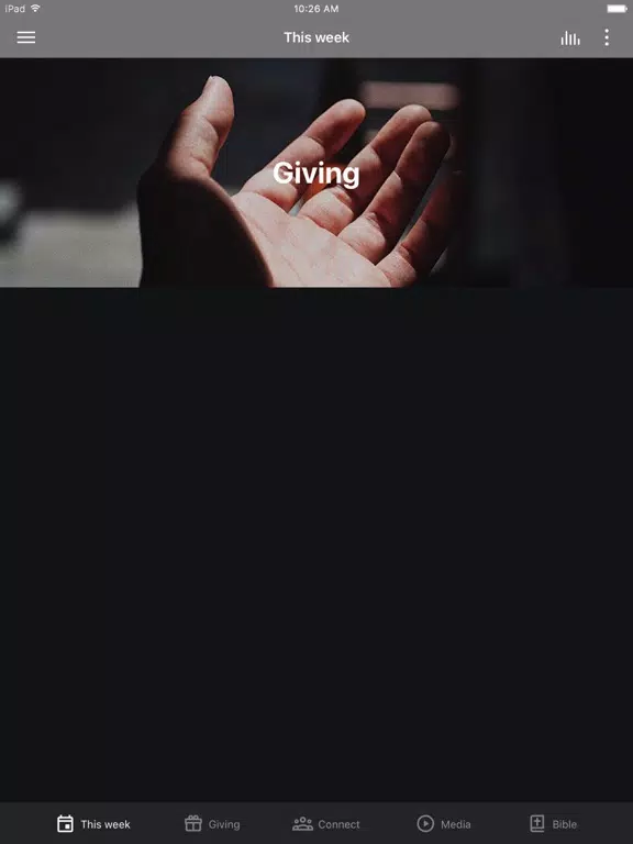 Tangkapan skrin Reconnect Christian iPad 