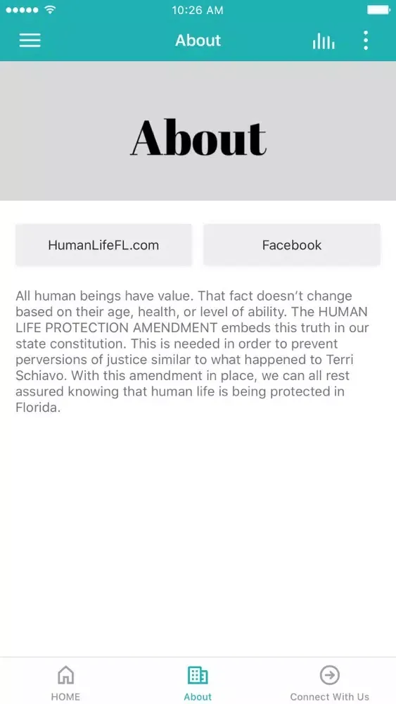 Human Life Amendment App سکرین شاٹس