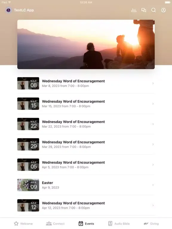 Capturas de pantalla de Testimony Life Church App iPad 