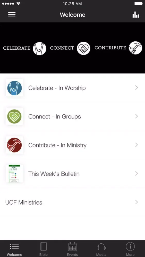 Zrzuty ekranu Upward Christian Fellowship