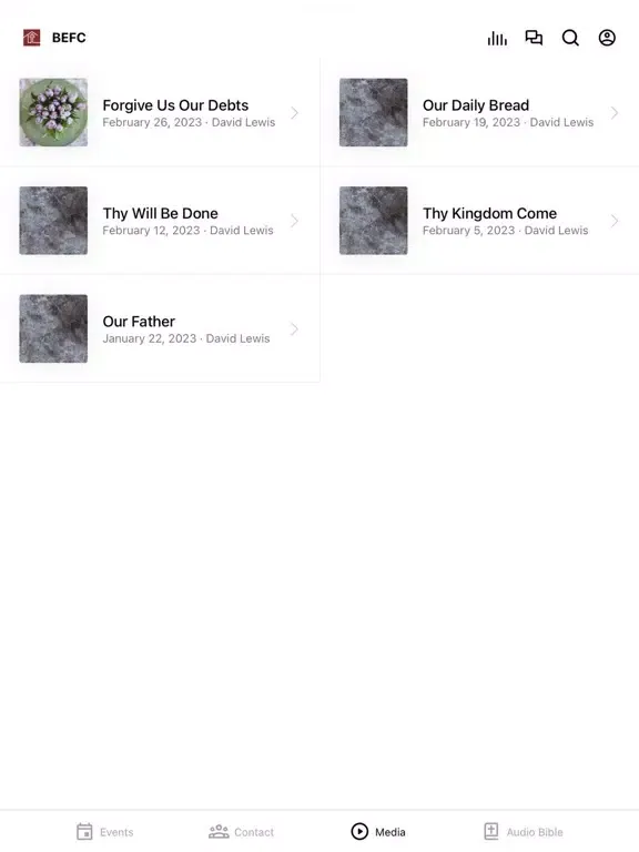 Ảnh chụp màn hình của Bethel Church - Devils Lake iPad 