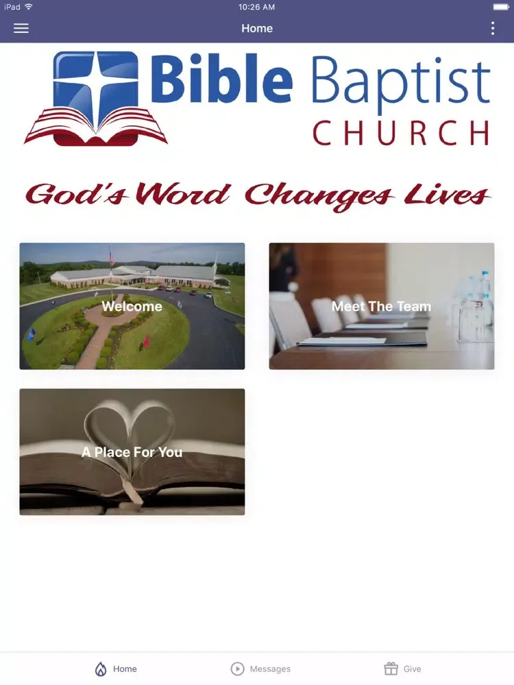 Bible Baptist Church York iPad  スクリーンショット
