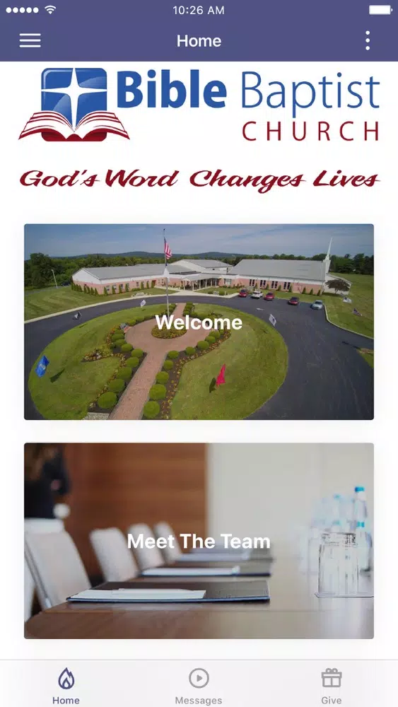 Tangkapan layar Bible Baptist Church York