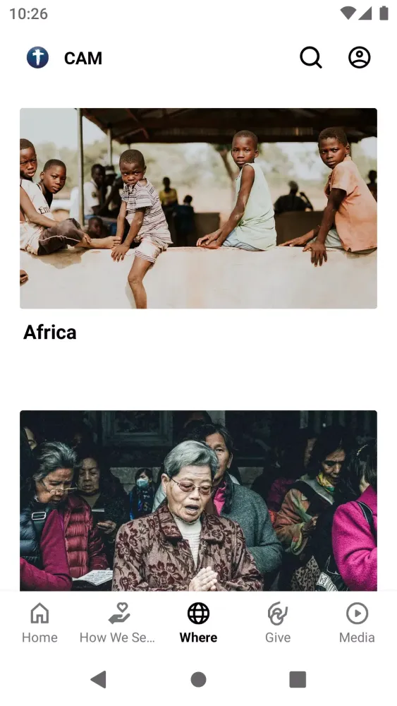 ภาพหน้าจอของ Christian Aid Mission