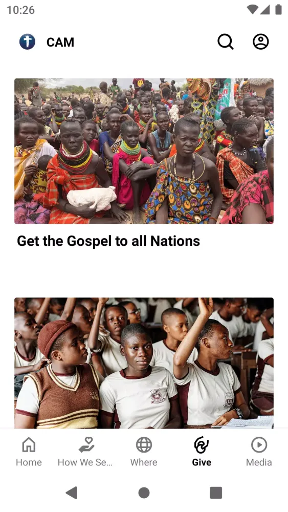 ภาพหน้าจอของ Christian Aid Mission
