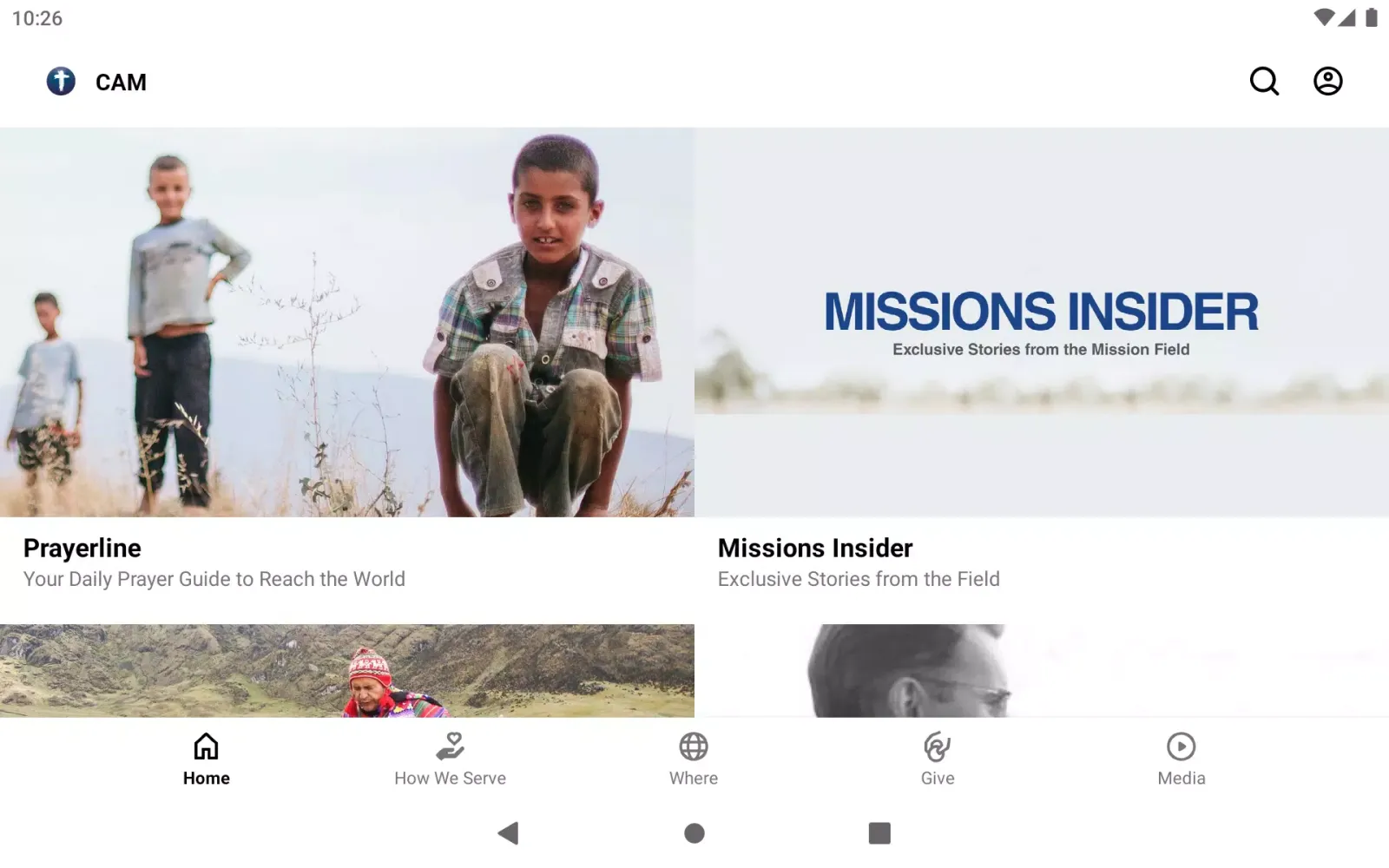 ภาพหน้าจอของ Christian Aid Mission