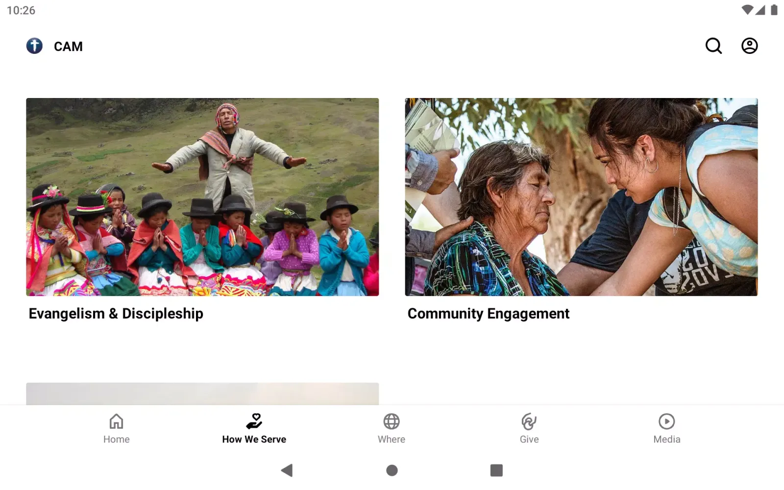 ภาพหน้าจอของ Christian Aid Mission