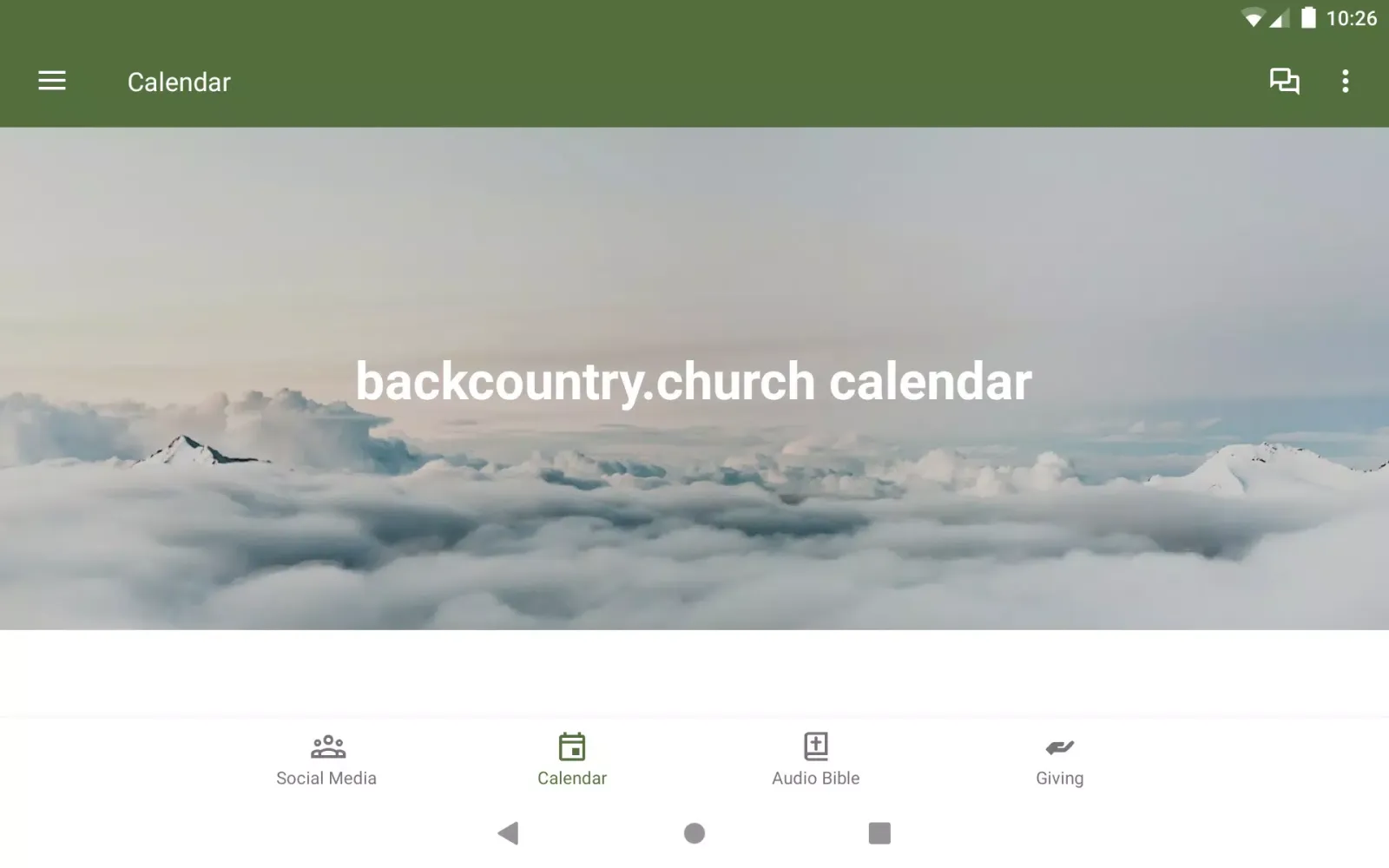 Captures d'écran de backcountry.church