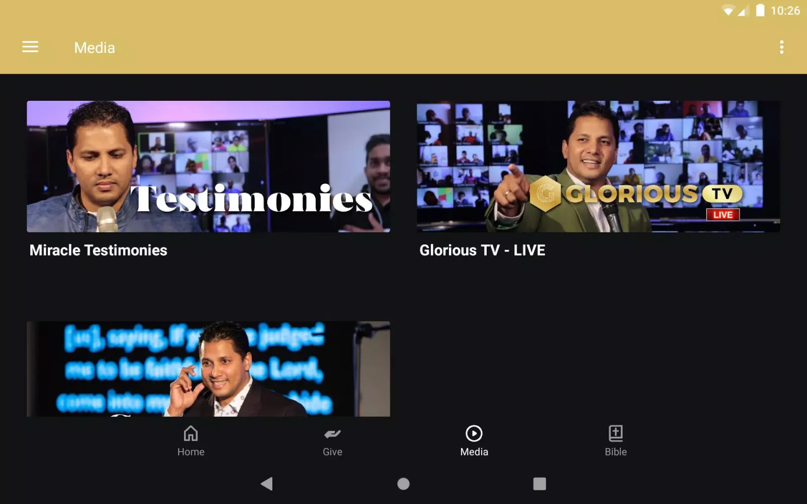 Glorious TV Screenshots