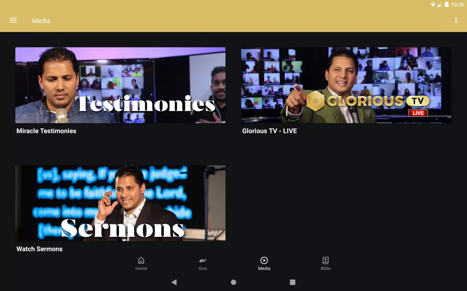 Glorious TV Screenshots