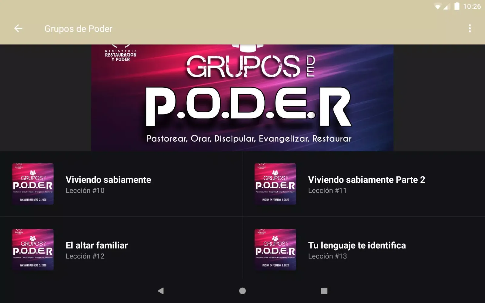 Ministerio Restauracion y Pode應用截圖