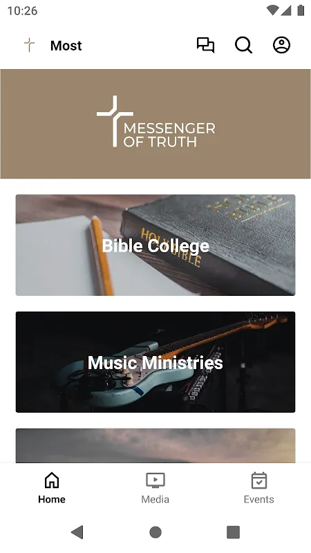 Captures d'écran de Messenger of Truth Church
