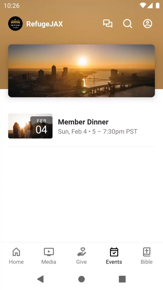 Screenshot di Refuge JAX Church