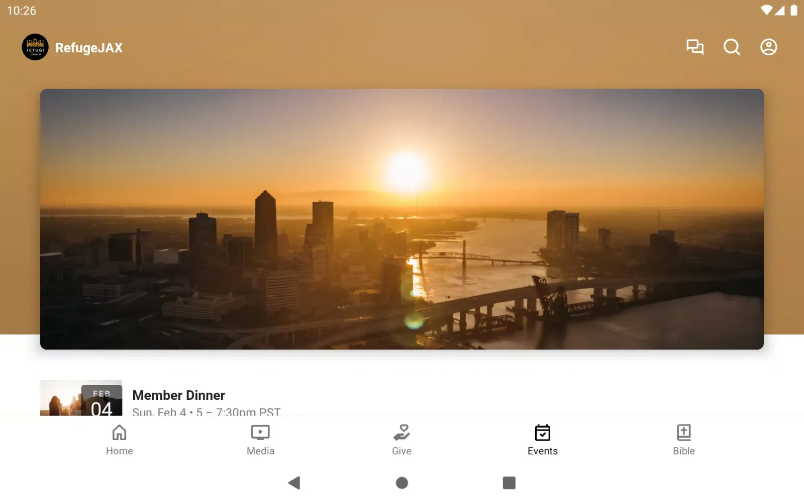 Screenshot di Refuge JAX Church