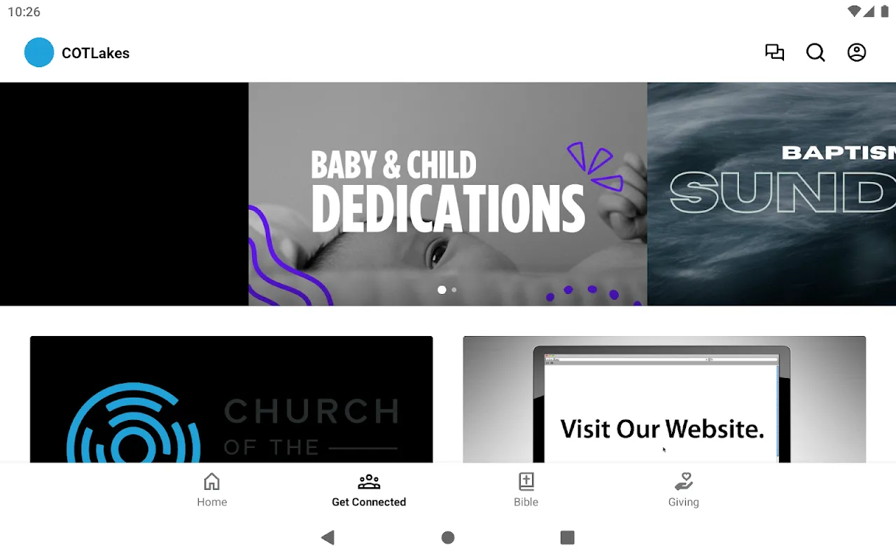 Capturas de tela do Church of The Lakes