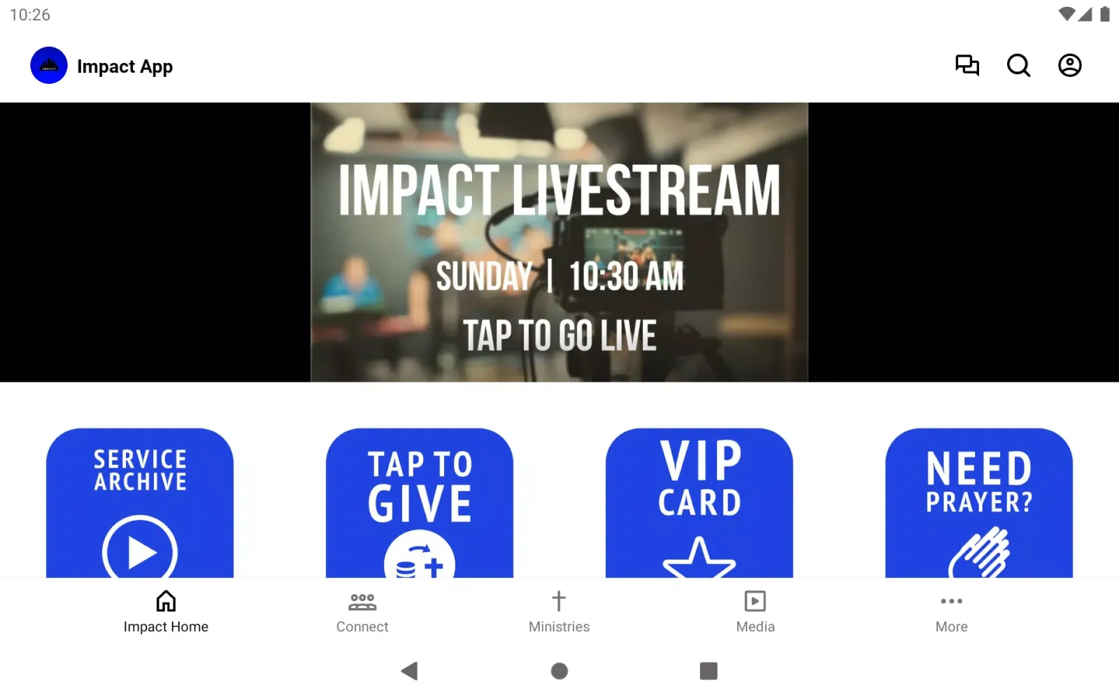Zrzuty ekranu Impact Life App