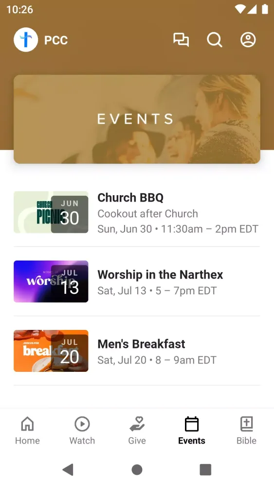 Capturas de tela do Peninsula Community Church