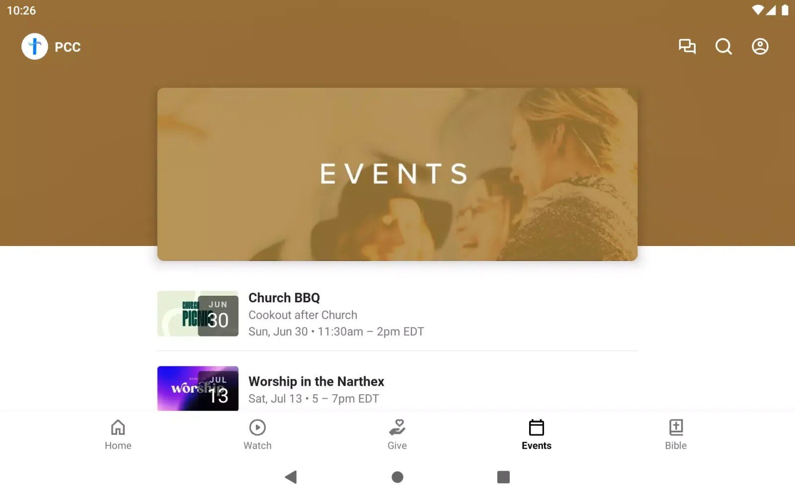 Capturas de tela do Peninsula Community Church