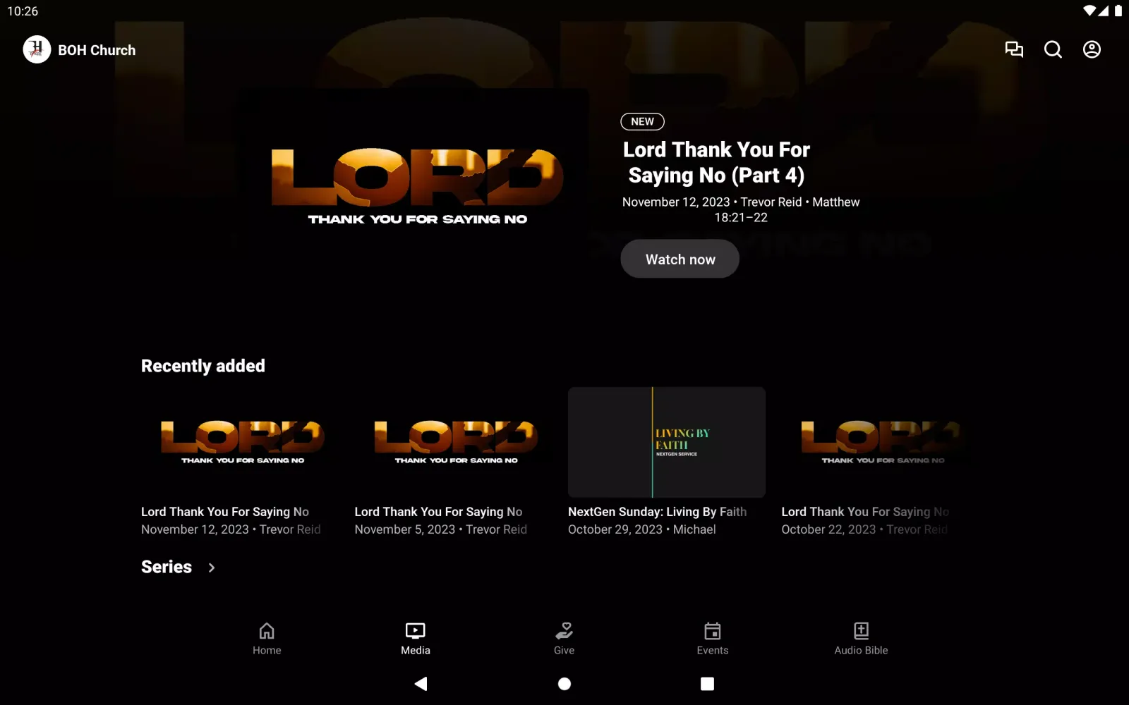 Bridge of Hope Church Screenshots