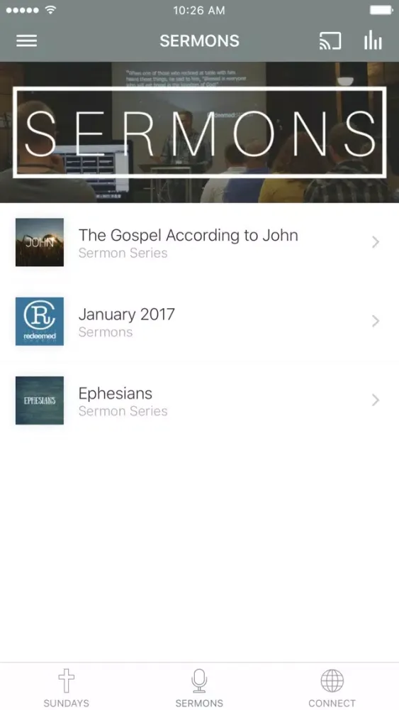 Tangkapan skrin Redeemed Community Church