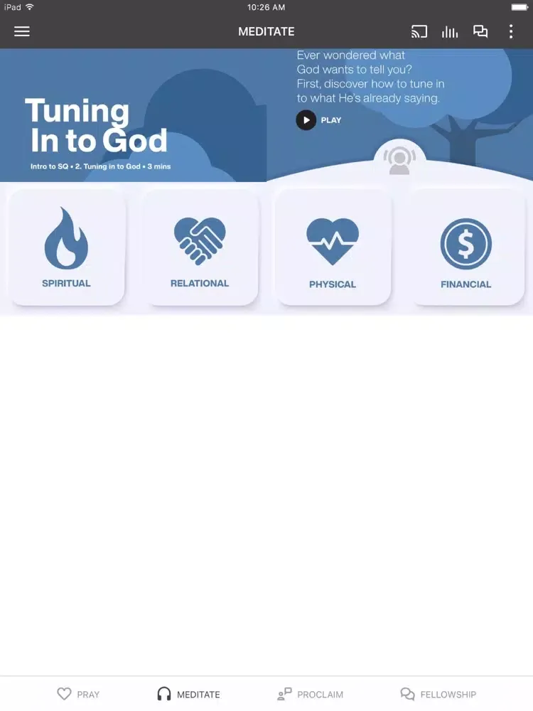 Capturas de tela do Spiritual Quotient iPad 