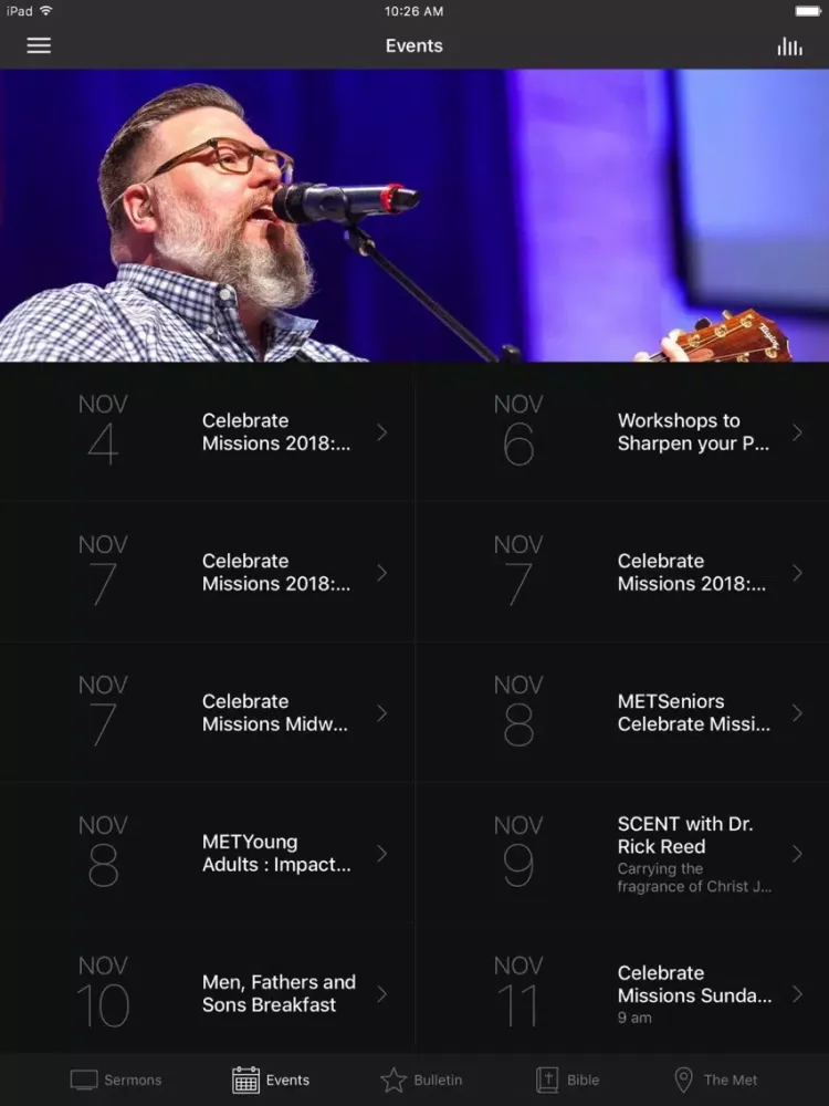 Metropolitan Bible Church iPad  Screenshots