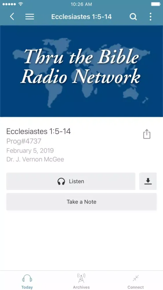 Thru the Bible Radio Network应用截图