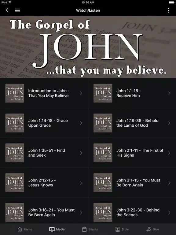Providence Bible Church iPad  Screenshots