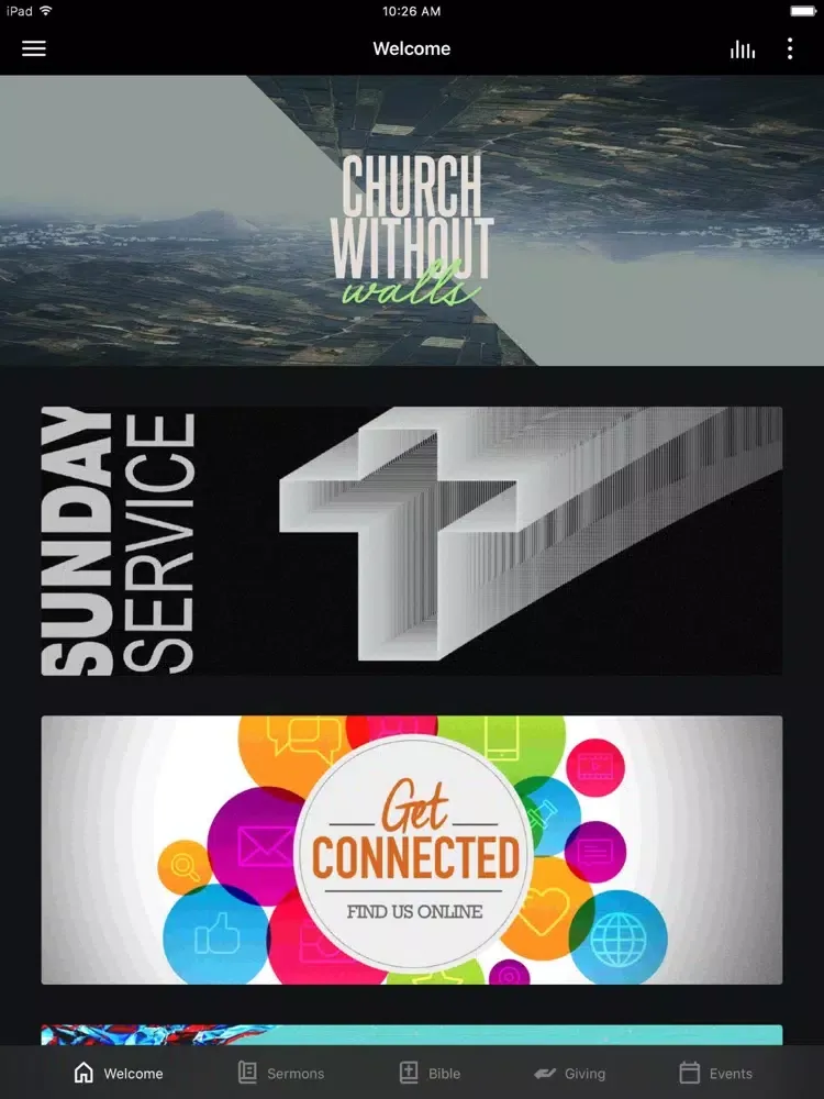 COB Church iPad  Screenshots