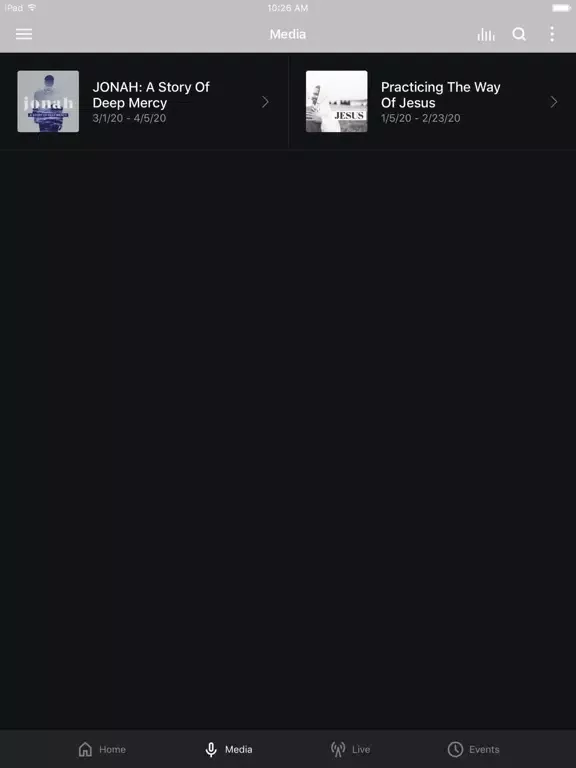 TCC App iPad  スクリーンショット