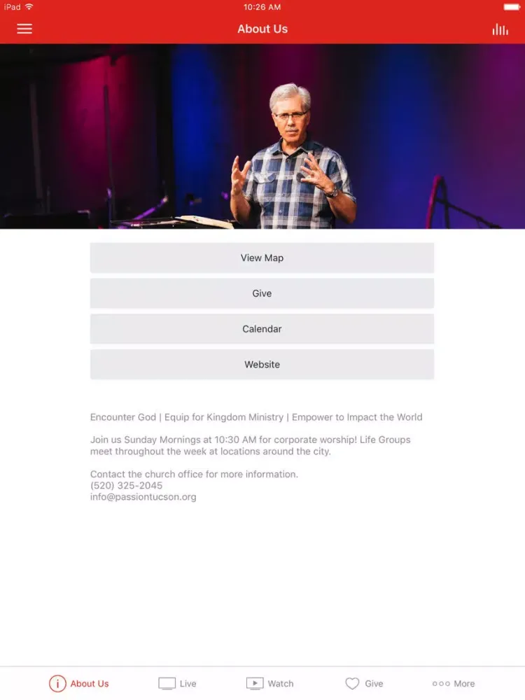 Passion Church Tucson iPad  Screenshots
